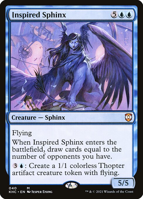 Kaldheim Commander - 40 - Inspired Sphinx - Mythic