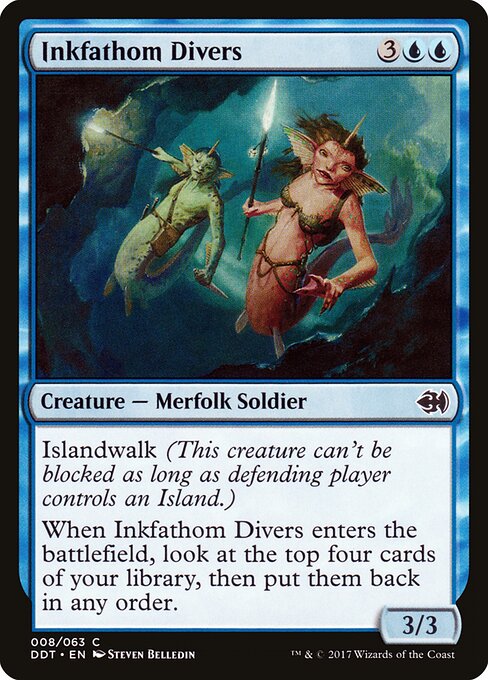 Duel Decks: Merfolk vs. Goblins - 8 - Inkfathom Divers - Common