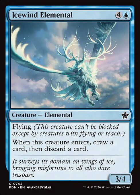 Foundations - 742 - Icewind Elemental - Common