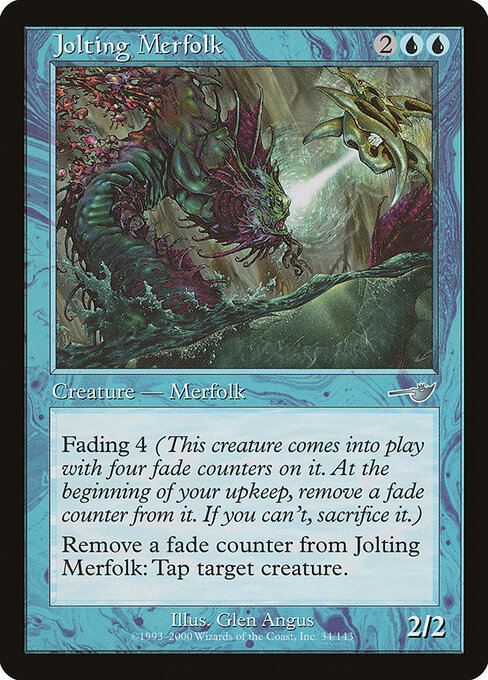Nemesis - 34 - Jolting Merfolk - Uncommon
