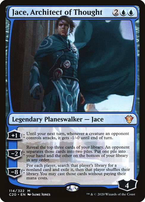 Commander 2020 - 114 - Jace, Architect of Thought - Mythic