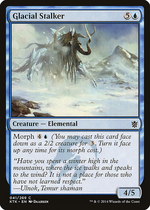 Khans of Tarkir - 41 - Glacial Stalker - Common