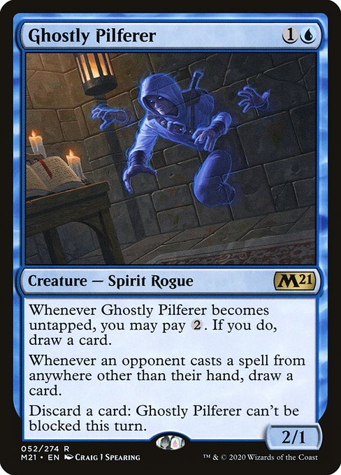Core Set 2021 - 52 - Ghostly Pilferer - Rare
