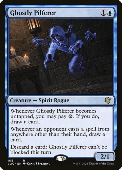 Crimson Vow Commander - 105 - Ghostly Pilferer - Rare