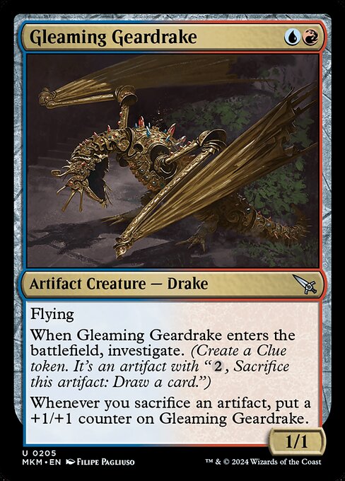 Murders at Karlov Manor - 205 - Gleaming Geardrake - Uncommon