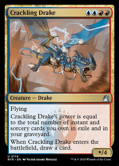Ravnica Remastered - 174 - Crackling Drake - Uncommon