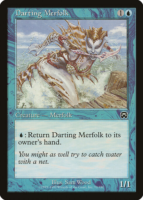 Mercadian Masques - 72 - Darting Merfolk - Common