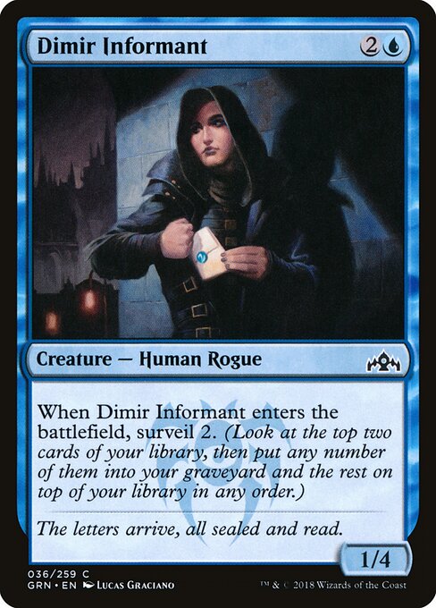 Guilds of Ravnica - 36 - Dimir Informant - Common