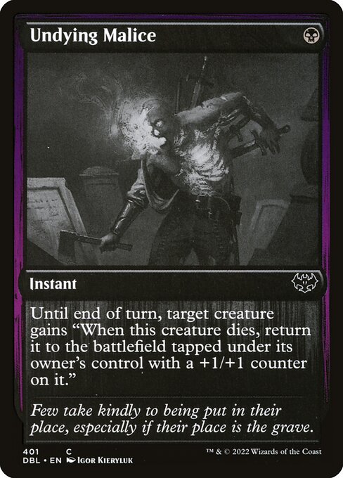 Innistrad: Double Feature - 401 - Undying Malice - Common