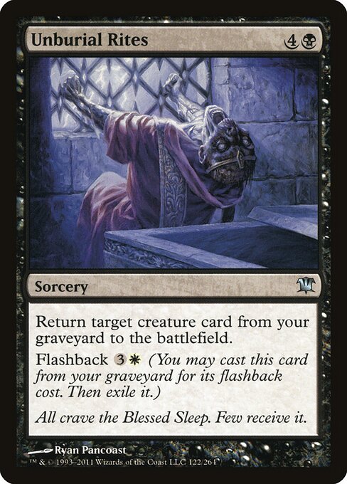 Innistrad - 122 - Unburial Rites - Uncommon