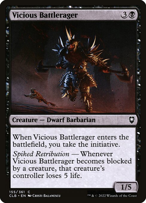 Commander Legends: Battle for Baldur's Gate - 155 - Vicious Battlerager - Common