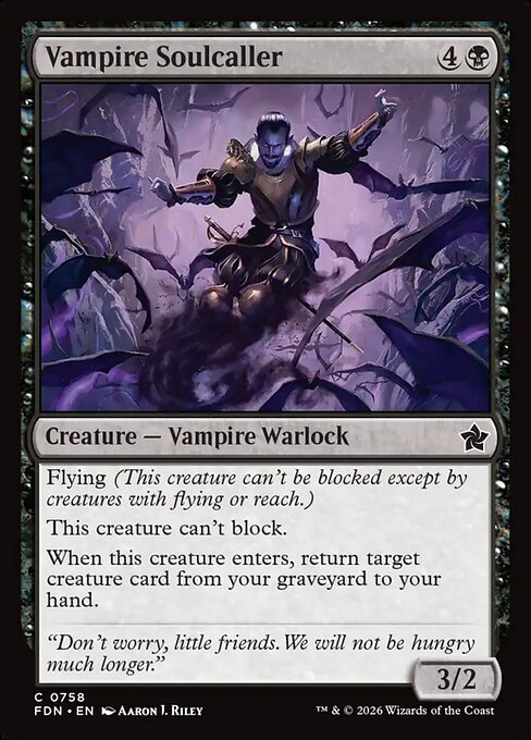 Foundations - 758 - Vampire Soulcaller - Common