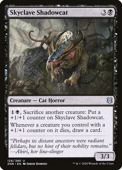 Zendikar Rising - 126 - Skyclave Shadowcat - Uncommon