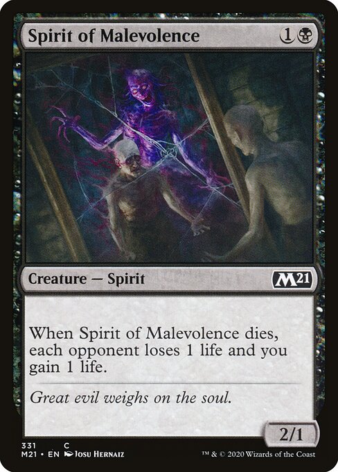 Core Set 2021 - 331 - Spirit of Malevolence - Common