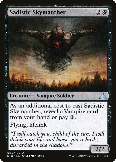 Rivals of Ixalan - 85 - Sadistic Skymarcher - Uncommon
