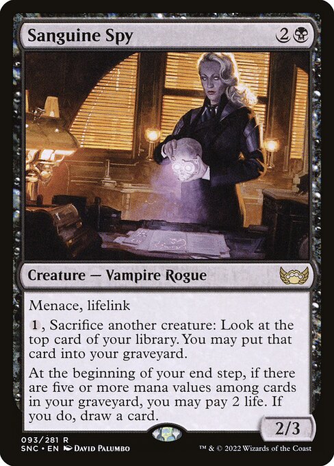 Streets of New Capenna - 93 - Sanguine Spy - Rare
