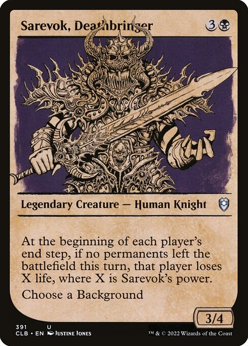 Commander Legends: Battle for Baldur's Gate - 391 - Sarevok, Deathbringer - Uncommon