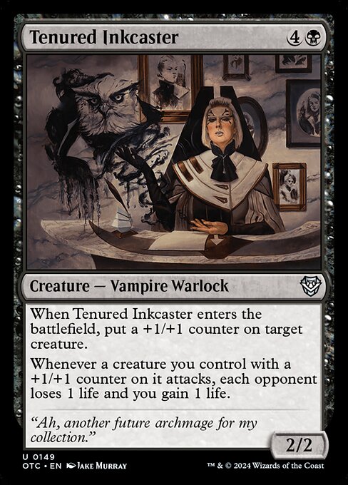 Outlaws of Thunder Junction Commander - 149 - Tenured Inkcaster - Uncommon