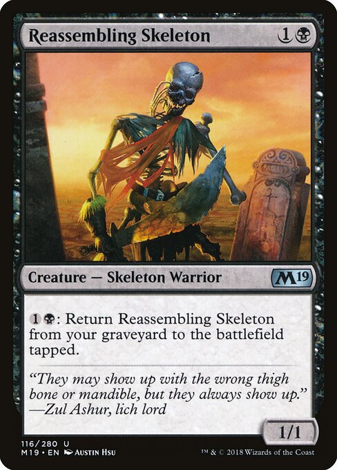 Core Set 2019 - 116 - Reassembling Skeleton - Uncommon