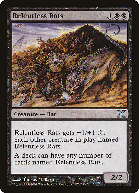 Tenth Edition - 173 - Relentless Rats - Uncommon