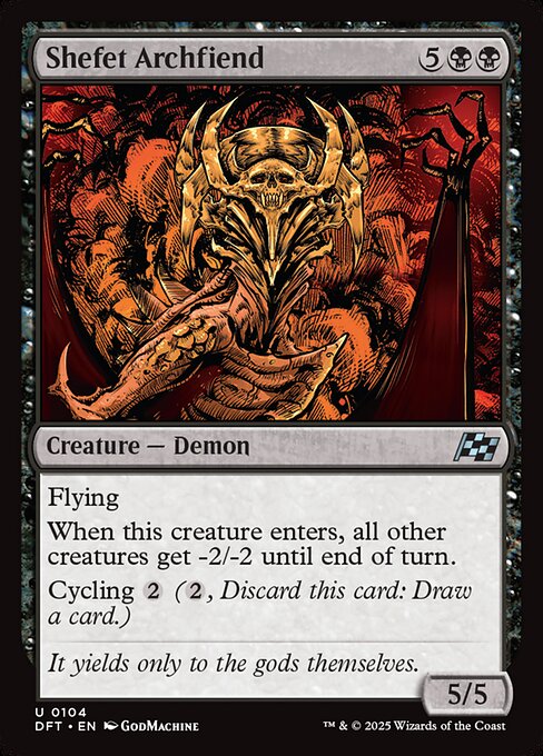 Aetherdrift - 104 - Shefet Archfiend - Uncommon