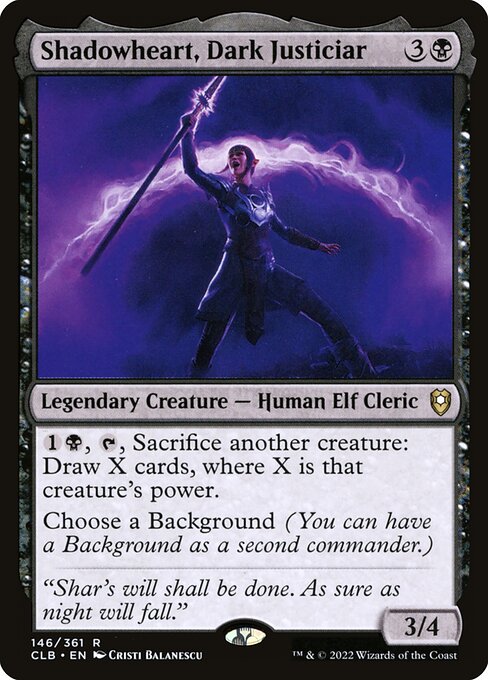 Commander Legends: Battle for Baldur's Gate - 146 - Shadowheart, Dark Justiciar - Rare