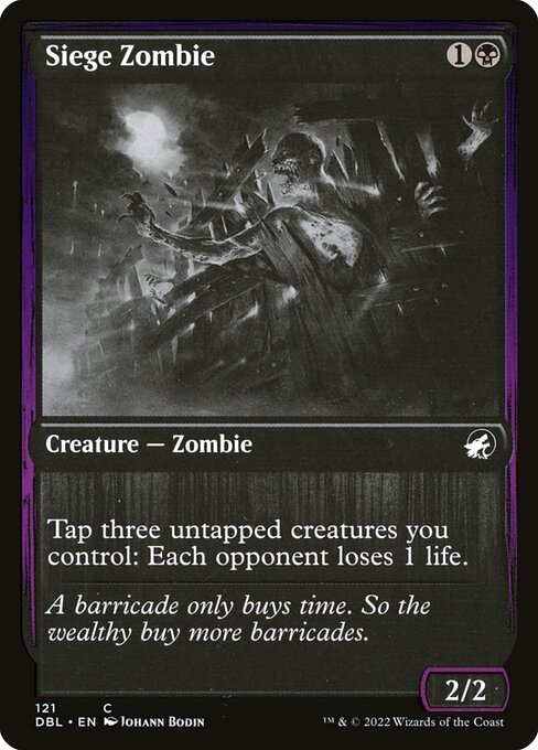 Innistrad: Double Feature - 121 - Siege Zombie - Common
