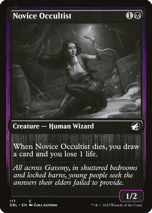 Innistrad: Double Feature - 117 - Novice Occultist - Common