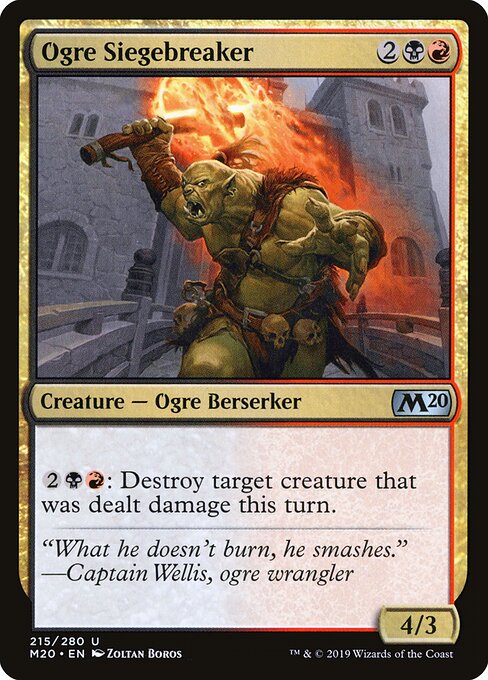 Core Set 2020 - 215 - Ogre Siegebreaker - Uncommon