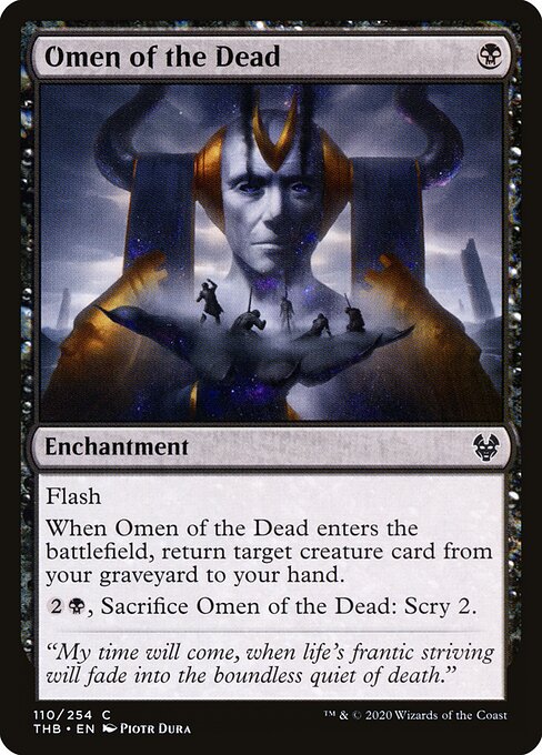 Theros Beyond Death - 110 - Omen of the Dead - Common