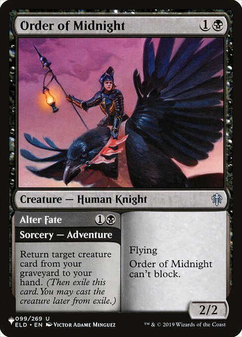 The List - ELD-99 - Order of Midnight // Alter Fate - Uncommon