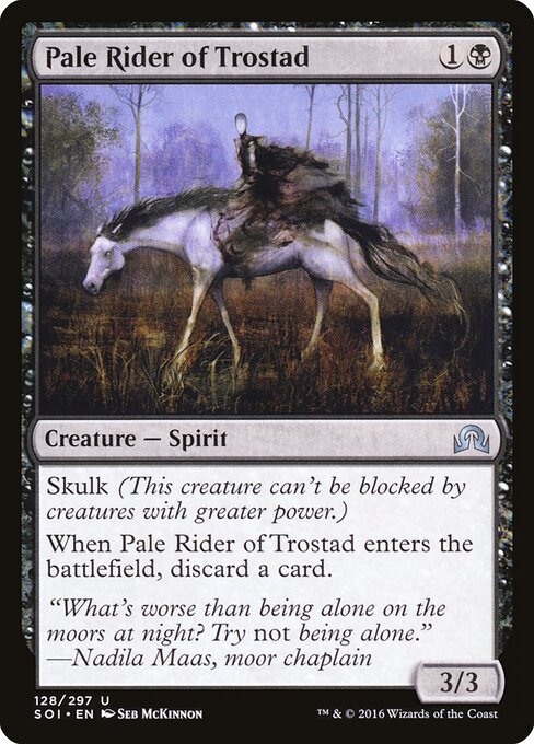 Shadows over Innistrad - 128 - Pale Rider of Trostad - Uncommon