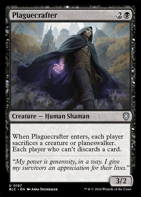 Bloomburrow Commander - 187 - Plaguecrafter - Uncommon