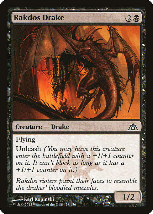 Dragon's Maze - 28 - Rakdos Drake - Common
