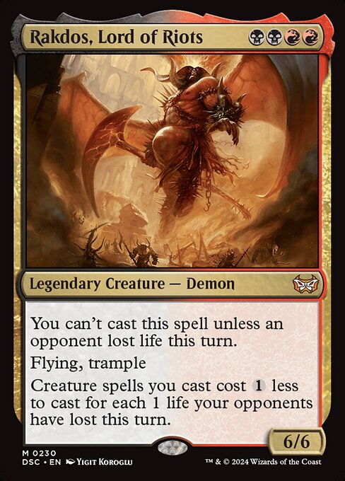 Duskmourn: House of Horror Commander - 230 - Rakdos, Lord of Riots - Mythic
