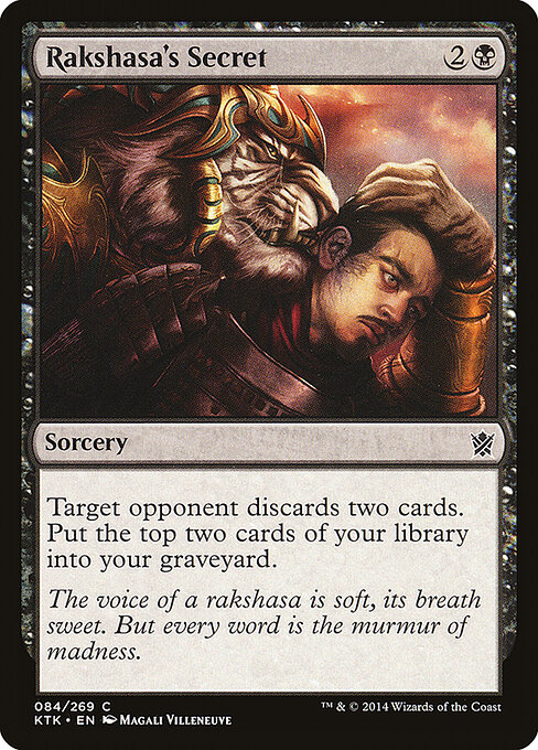 Khans of Tarkir - 84 - Rakshasa's Secret - Common
