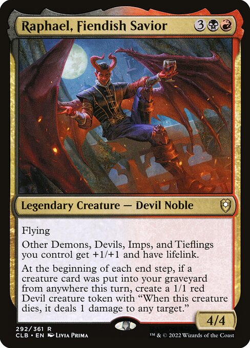 Commander Legends: Battle for Baldur's Gate - 292 - Raphael, Fiendish Savior - Rare