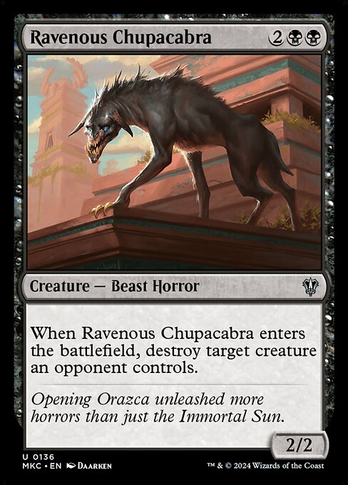 Murders at Karlov Manor Commander - 136 - Ravenous Chupacabra - Uncommon
