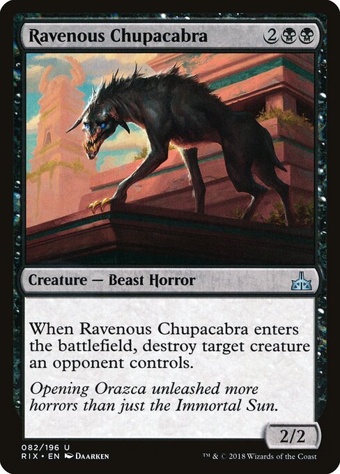 Rivals of Ixalan - 82 - Ravenous Chupacabra - Uncommon