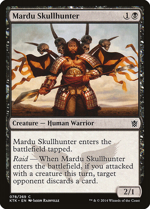 Khans of Tarkir - 78 - Mardu Skullhunter - Common