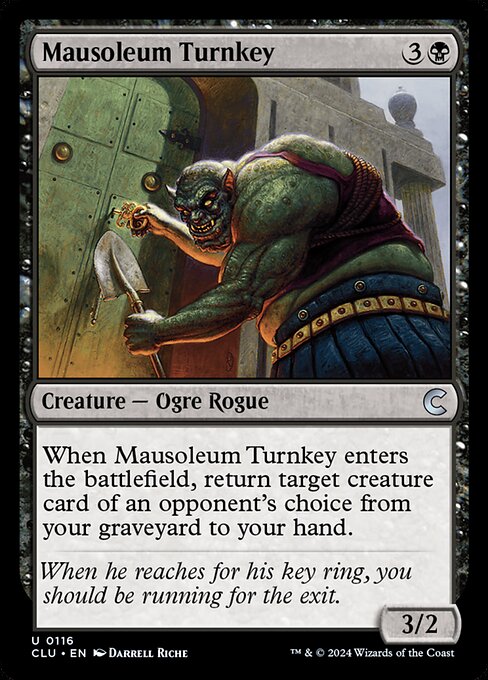 Ravnica: Clue Edition - 116 - Mausoleum Turnkey - Uncommon
