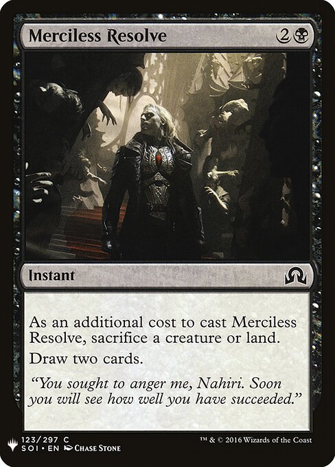 The List - SOI-123 - Merciless Resolve - Common