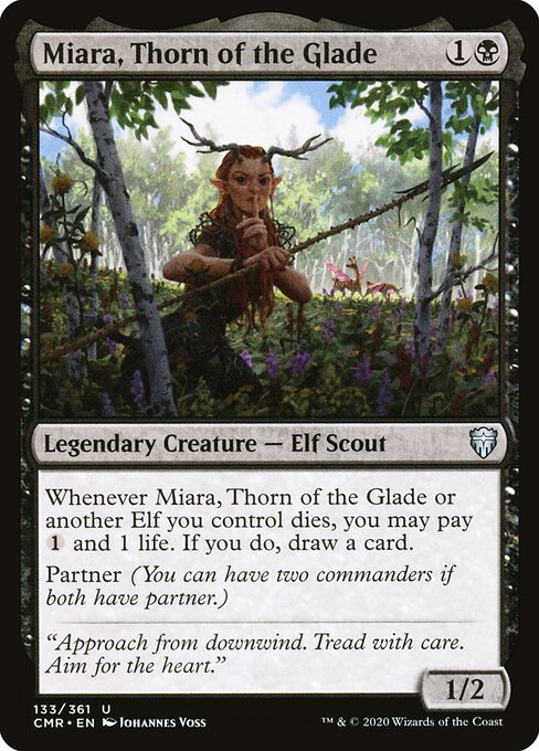 Commander Legends - 133 - Miara, Thorn of the Glade - Uncommon