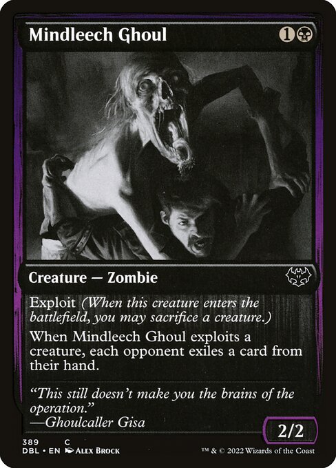 Innistrad: Double Feature - 389 - Mindleech Ghoul - Common