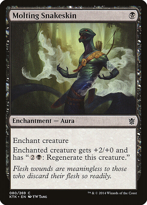 Khans of Tarkir - 80 - Molting Snakeskin - Common