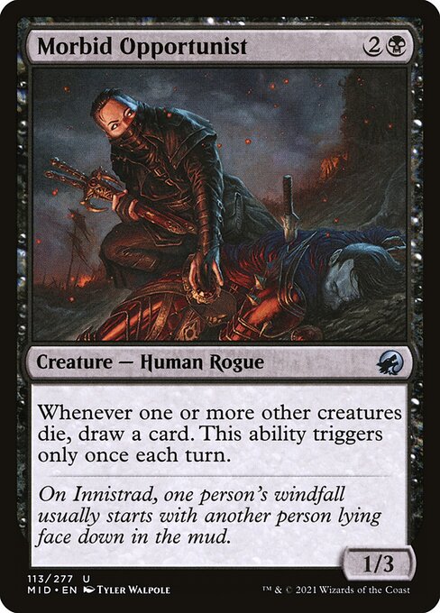Innistrad: Midnight Hunt - 113 - Morbid Opportunist - Uncommon