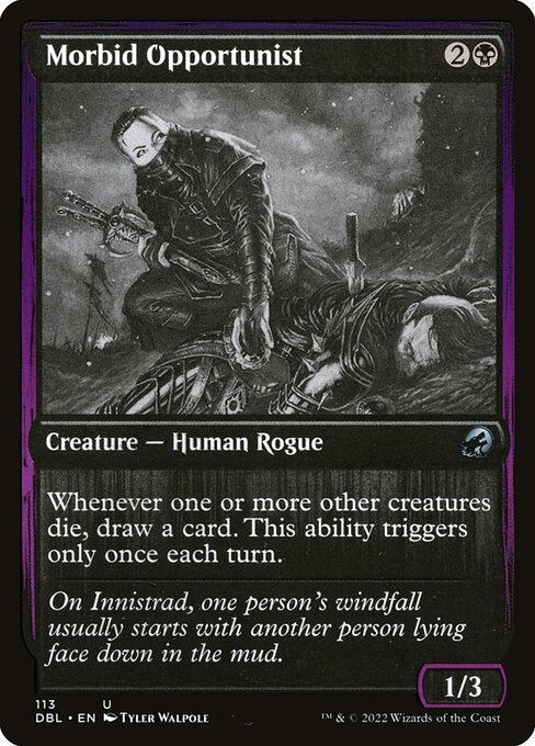 Innistrad: Double Feature - 113 - Morbid Opportunist - Uncommon