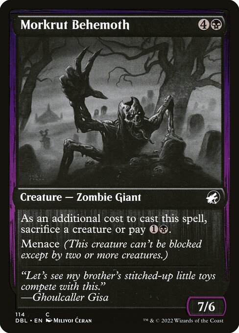 Innistrad: Double Feature - 114 - Morkrut Behemoth - Common