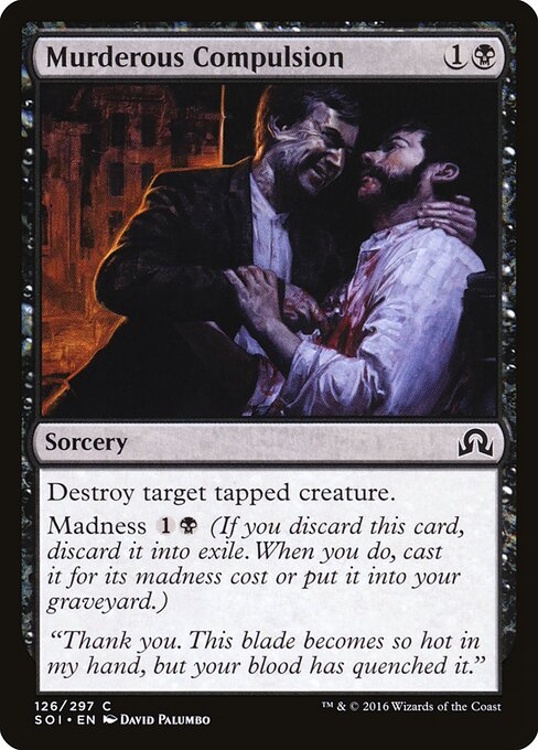 Shadows over Innistrad - 126 - Murderous Compulsion - Common