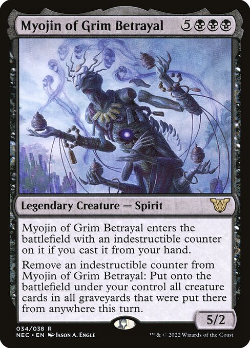Neon Dynasty Commander - 34 - Myojin of Grim Betrayal - Rare